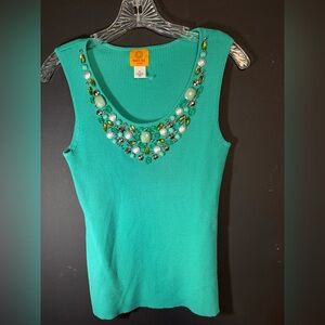 Ruby Rd. Women’s Jeweled Tank. NWOT